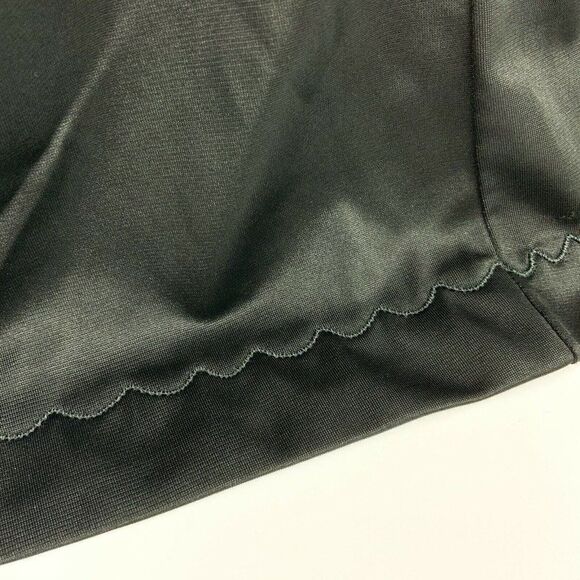 Sears Ladies Full Slip 36 Bust Black Nylon Silky Adjustable Straps Vintage - Picture 3 of 8
